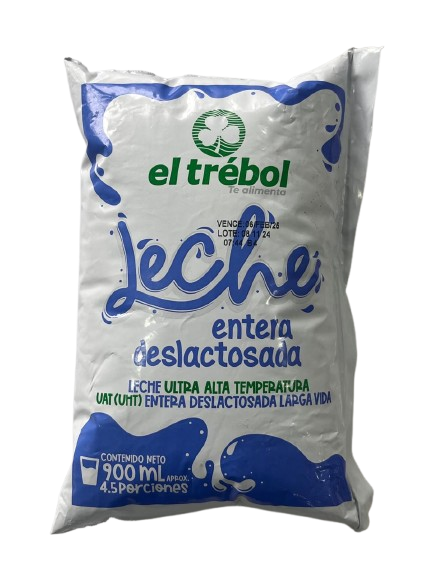 LECHE ULTRA ALTA TEMPERATURA UAT (UHT) ENTERA DESLACTOSADA LARGA VIDA